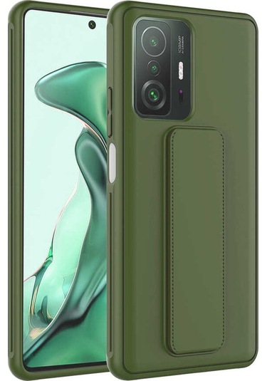 Xiaomi Mi 11T Pro 5G Kılıf Zore Qstand Katlanabilir Standlı Kılıf