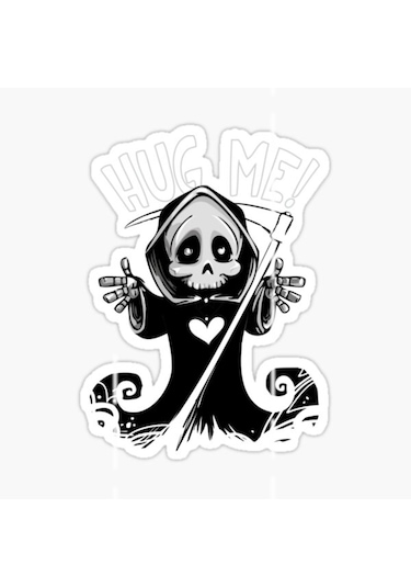 Sarıl Bana Komik Sticker Yapıştırma Oto Etiket