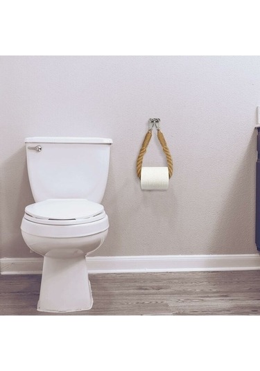 Pazly Tuvalet Kağıtlığı, Kenevir Halat Havluluk Banyo Ve Mutfak İçin Sarı Ruloluk Diğer