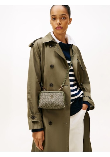 Tommy Hilfiger Kadın Çapraz Çanta Aw0aw17712mt1 Yeşil