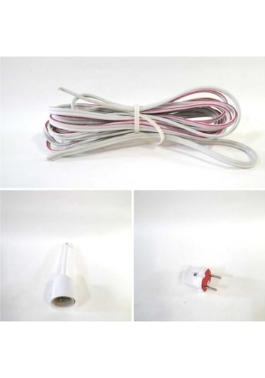 Seyyar Kablolu Tijli Duy Fiş - Metre Seçmeli 5 Metre