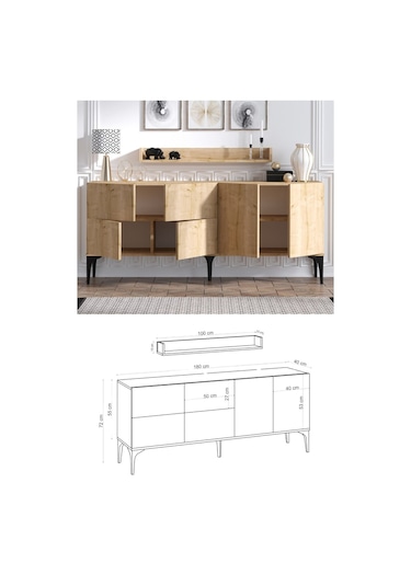 Decormet Stella Konsol Safir Meşe- Dec-20058 Diğer