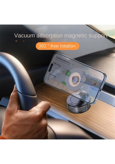 Teltree Zinc Alloy N52 Manyetik Araç Telefon Tutucu - Vakum Süpürge 360 Dönebilen, Sıcak Dayanıklı, Sarsıntıya Dayanıklı, Evrensel Uyumlu