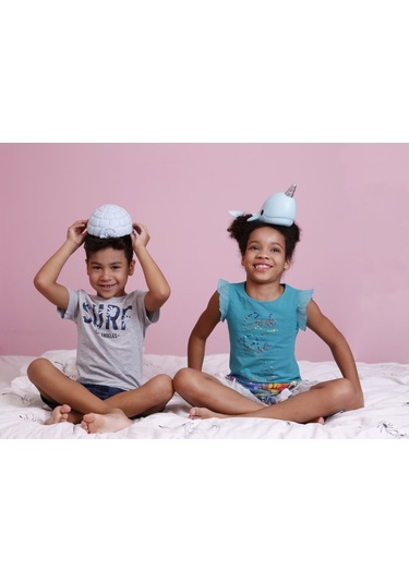 Dhınk Narwhal Mavi  Gece Lambası Çok Renkli