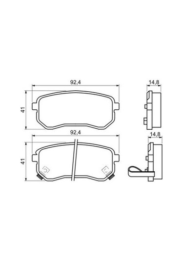 Hyundai İ10 1.1crdi 2008-2010 Bosch Arka Balata