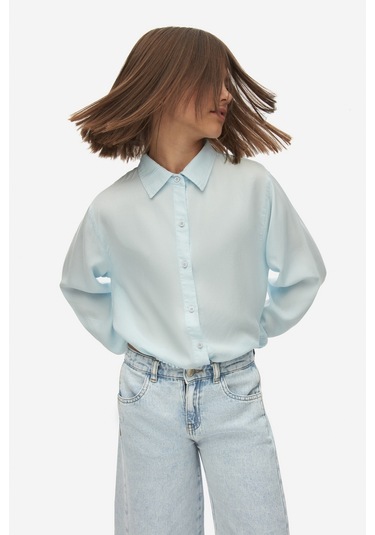 Nk Kids 38809 Kız Çocuk Mavi Angel Gömlek Mavi