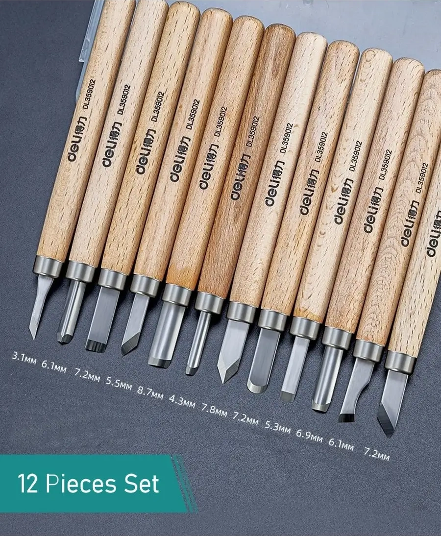 Delitools Ahşap Oyma Ve Kalıplama İçin 12 Parça Deli Ahşap Oyma Teli 72676032