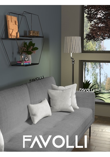 Br Favolli Kadife Dokulu Açık Gri Kırlent Kılıfı Dream Serisi Punch İçin Uygun Gizli Fermuar Açık Gri