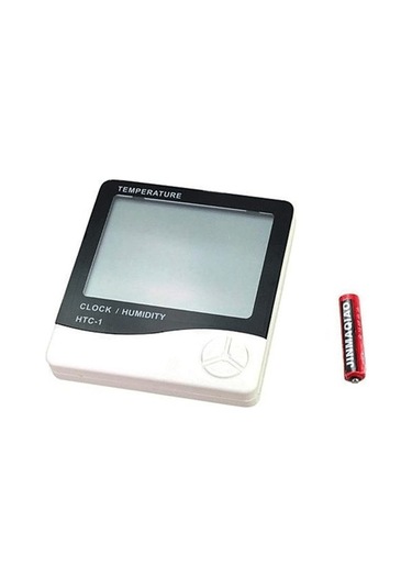 Bebek Odası Masaüstü Dijital Termometre Nem Ölçer Higrometre Saat