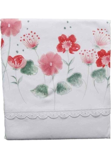 Kız Bebek Ekru Sulu Boya Baskılı Battaniye 5247 Gri