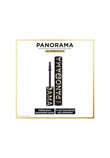 L'Oréal Paris Panorama Maskara All Night Black