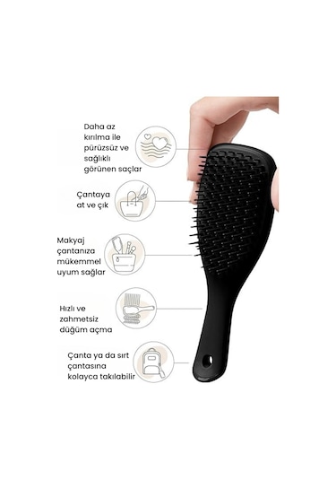 Ultimate Detangler Mini - Black-5060926684406