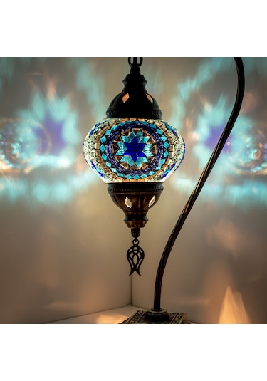 Dekoratif MASA ÜSTÜ MOZAİK OSMANLI LAMBASI EL YAPIMI