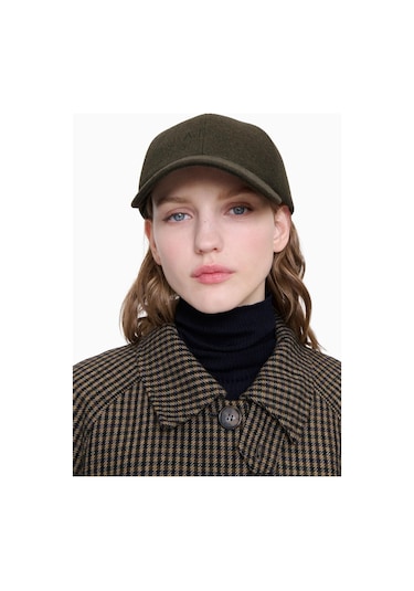 A.p.c Charlie Unisex Yünlü Baseball Cap Şapka Haki 54