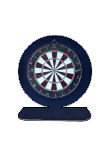 Raf Düzenekli Dart Arkalık Yuvarlak Lacivert 72 CM