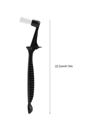 Yaleker İki Uçlu Kahve Makinesi Filtre Temizleme Fırça Ve Toz Kaşığı - Ergonomik Tutamaklı Dayanıklı Plastik Diğer