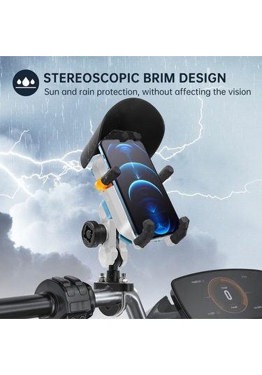 Sones Renkli Motosiklet Şok Emici Navigasyon Cep Telefonu Tutucu Gidon Modeli