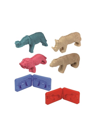 3d Kalıplı Orman Hayvanları Kinetik Kum Set 500 Gr Kum-034