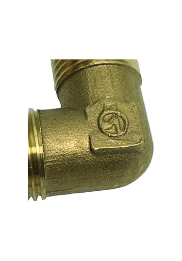 Suntek 1 Adet Çift Dişli Dirsek Pirinç Adaptör Boru