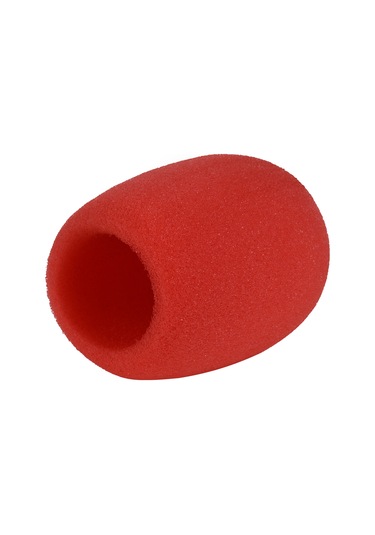 Yaleker Kırmızı Mikrofon Spreyi - Ktv Kullanımı İçin Yumuşak Sponge Kapağı Tekli Paketli