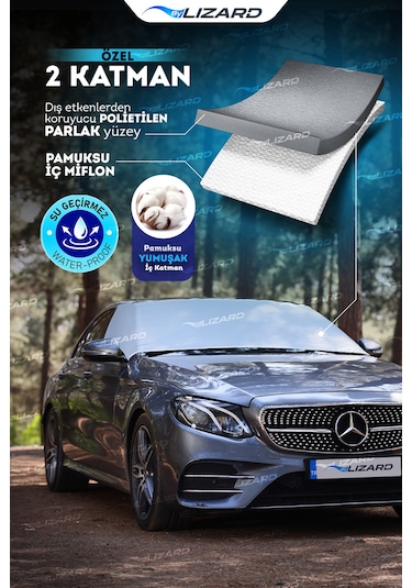 ByLizard Buzlanma Önleyici Kar Örtüsü Su Geçirmez Ön & Yan Cam Araba Brandası