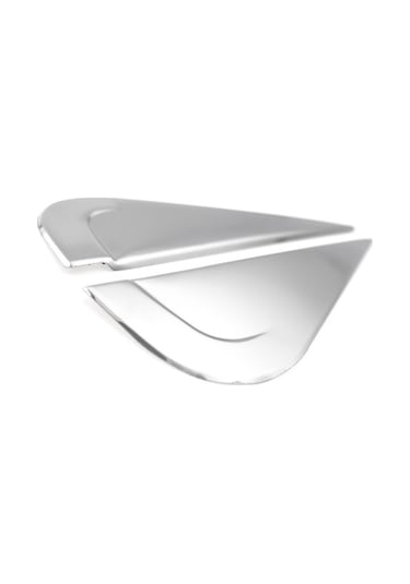 Dacia Duster Uyumlu 2010-2017 Krom Arka Cam Kelebek Yeri 2 Parça Paslanmaz Çelik