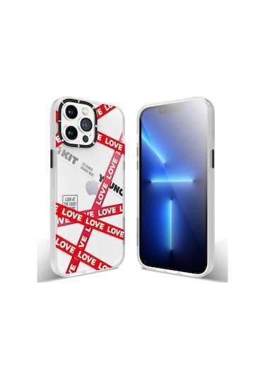 Youngkit iPhone Uyumlu 13 Pro Max Kılıf Baskılı Desenli YoungKit Holiday Serisi Kapak ZORE-220113