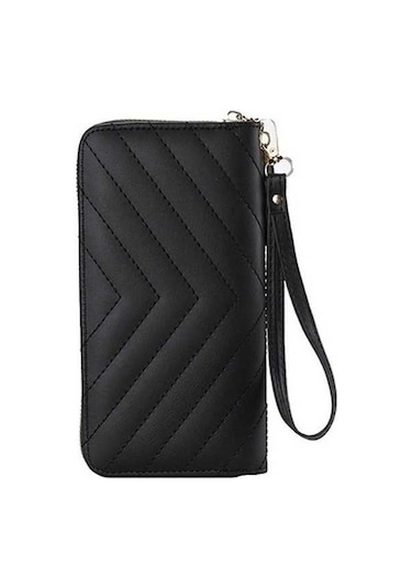Trendooze Linjinxu Kadın İç Çamaşırı Cüzdanı Uzun Clutch Çantası Büyük Kapasiteli Black Bayanlar İçin Diğer