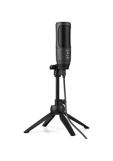 Yifomall Usb 2.0 Mikrofon - Siyah, Kardeş Yönlülük, 20hz-20khz Frekans Aralığı, K歌, Oyun, Canlı Yayın Ve Kayıt İçin Dizüstü Bilgisayara Uyumlu