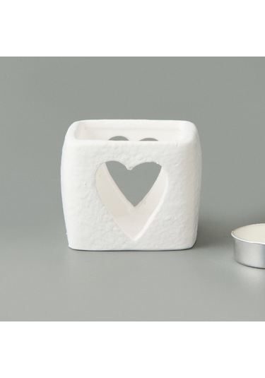 Deco Star Mumluk - Beyaz - 6x6 Cm Renkli