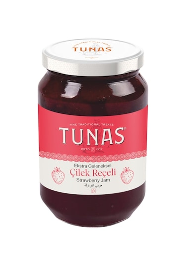 Tunas Reçel 1000 Gr Cam Vişne Ve Çilek 2 Li Set