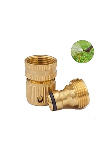 Pazly 3/4 Pirinç Hortum Bağlantısı - Su Geçirmez, Dayanıklı Bahçe Hortumu Diğer