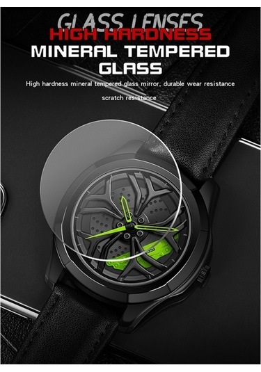 Novahub Sanda 1065 3d Kuvars Saat, Kadran Dönmeyen, Siyah Kırmızı Kemer, Erkekler İçin Örgü Stili Çok Renkli