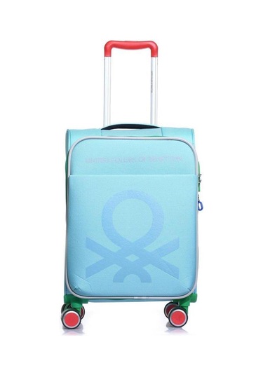 United Colors Of Benetton Ultra Light Hafif Lüx Kumaş Orta Boy Valiz Turkuaz Bnt2100 Turkuaz
