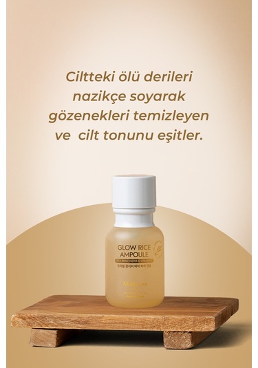 Muldream Glow Rice Ampoule Pirinç Kepeği Suyu Onarıcı Ampul 55 ML
