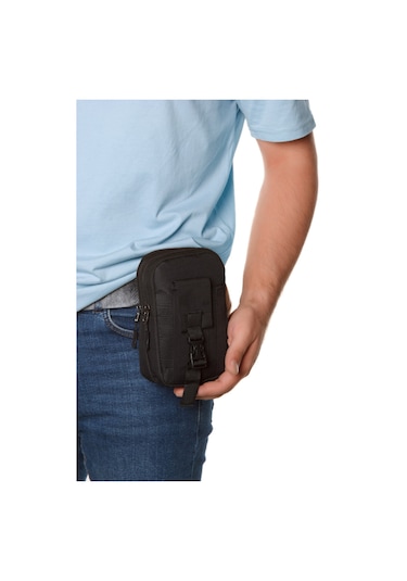 Newish Polo Erkek Taktik Bel Ve Kemer Çantası New184 - Siyah