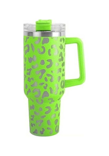 Didadodo Yeni Çelik Bardak, Siyah Saplı, 304 Paslanmaz, Açık Pipetli Taşınabilir Termos Siyah