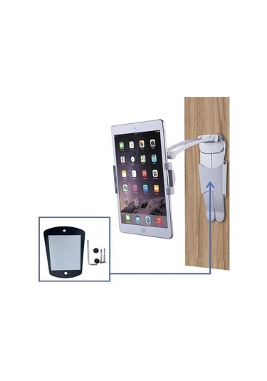 9051796498909 - Buffer 360 Derece Dönebilen Mutfak Masaüstü Telefon Tablet Tutucu Ayarlanabilir Esnek Ayaklı Metal