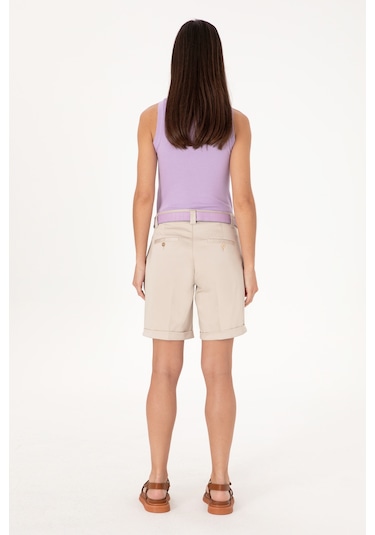 U.s. Polo Assn. Kadın Taş Şort / Bermuda 50299160-vr049 Tas