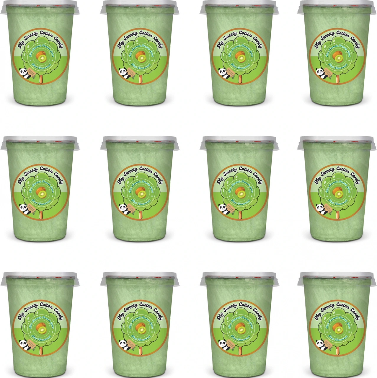 Kivi Aromalı 12'li Gurme Pamuk Şekerler