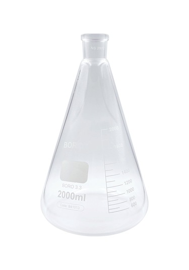Borox Cam Erlen Şilifli 2000 ML 29/32 Şilifli Erlenmayer