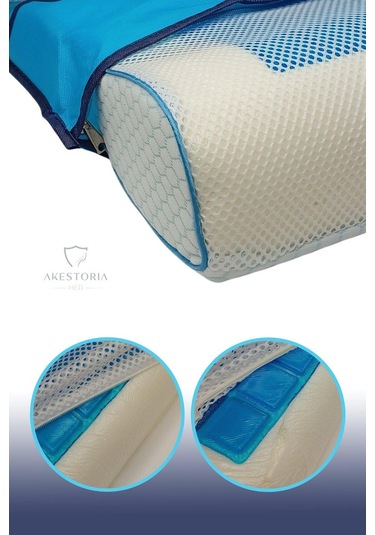 50 X 30 X 10/7 Cm Jelli Visco Yastık P-005-134 Çok Renkli