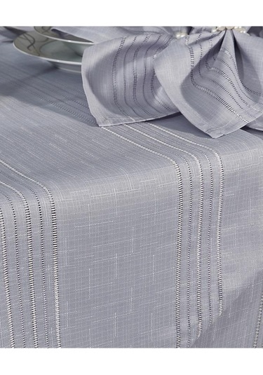 Corvver 26 Parça Dertsiz Masa Örtüsü Takımı Gri Gri