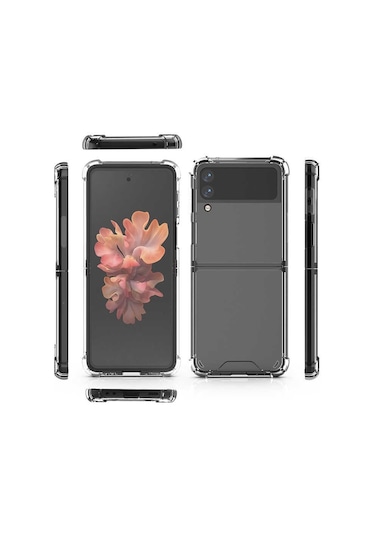 Goocamp Galaxy Z Flip 4 Uyumlu Nitro Anti Shock Silikon-renksiz Renksiz