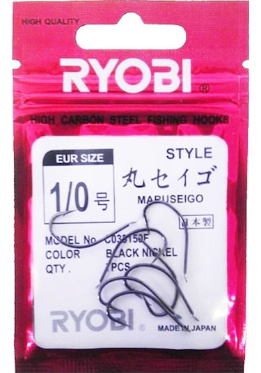 Ryobi High Carbon Maruseıgo Kanca Çapraz Iğne (Siyah-Nickel)