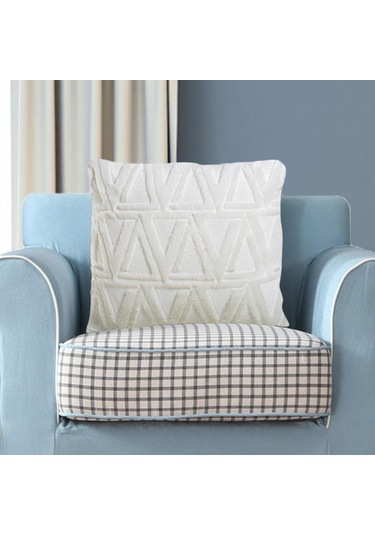 Suntek Modren Ins Style Kırlent Örtüsü El Yapımı Beyaz Beyaz