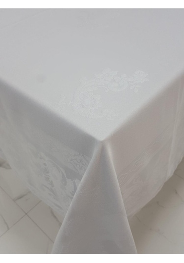 Finezza Raya Lüx Jakar Bambu Kumaş Gri Masa Örtüsü Dikdörtgen 16 (538092205)