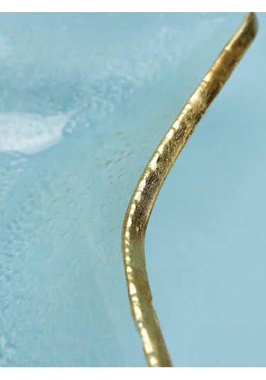 Miland Home Şık Yılbaşı Tabağı, Kutlamalı Masa Dekorasyonu İçin Cam 297456449 Beyaz