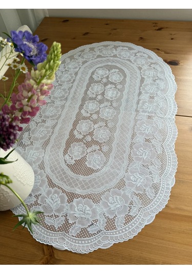 Best Price 34 Masa İçin Oval Beyaz Peçete 450983912 Beyaz