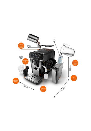 Philips 3200 Serisi EP3246/70 Tam Otomatik Espresso Makinesi